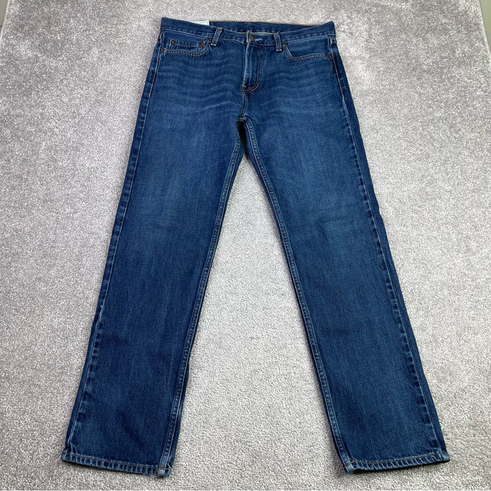 Hollister Jeans Men’s 32X30 Blue Classic Straight Low Rise Dark Wash Denim